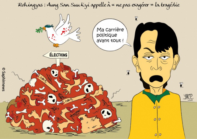 Aung San Suu Kyi appelle à ne pas exagérer la  tragédie