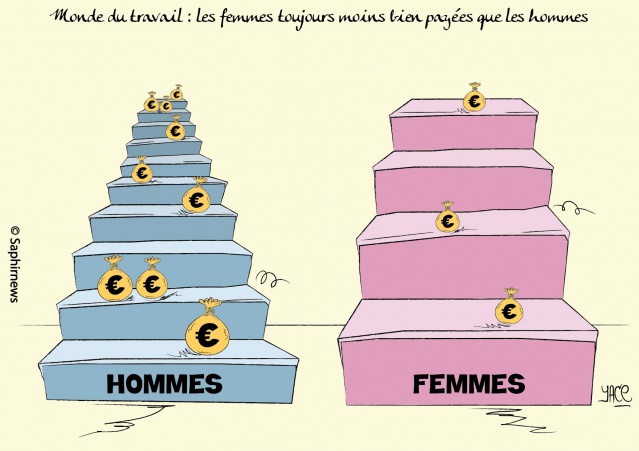 Inégalités hommesfemmes L'actu vue par Yace Galerie SaphirNews